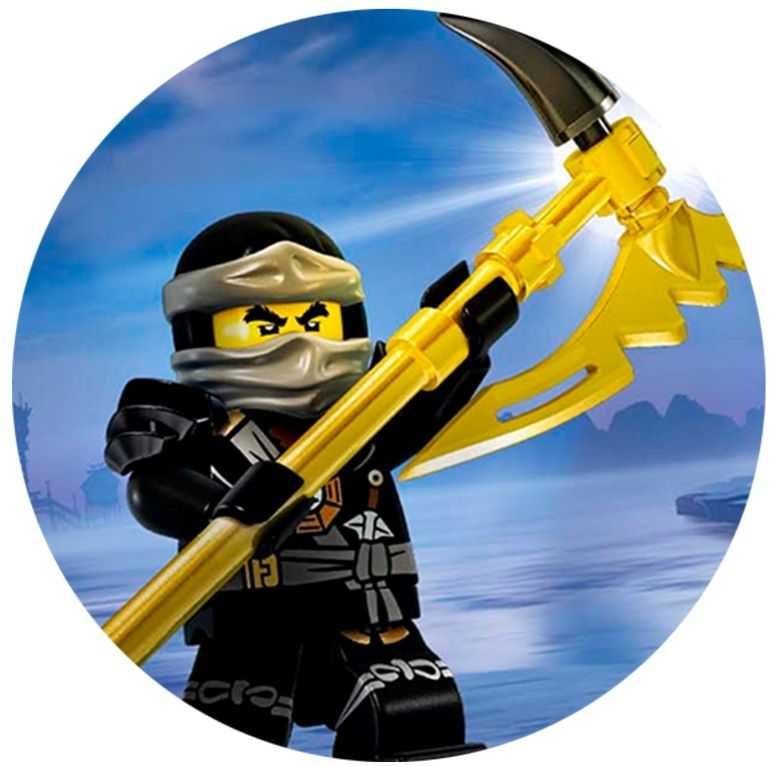 Opłatek na tort Urodziny Lego Ninja