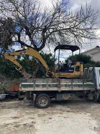 Serviço de Mini giratoria e carrinha basculante