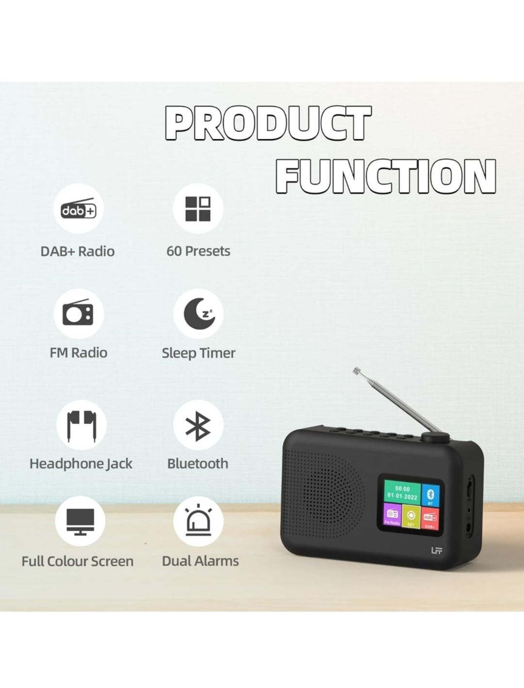 Dab Radio, цифрове радіо LFF Dab, мале цифрове радіо FM, радіо Dab Plu
