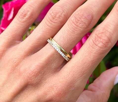 Срібна каблучка "Подвійний обідок" Pandora (Пандора) 163799C01