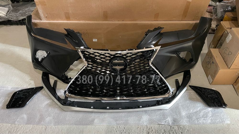 Бампер передний Lexus NX F-Sport Sport TRD Решетка Губа Решітка