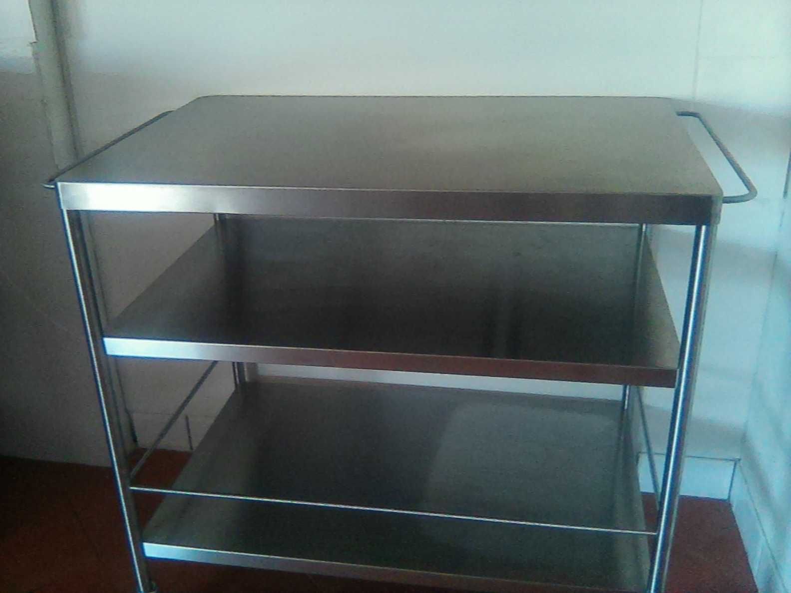 movel de inox com duas cubas para cozinha de restaurante