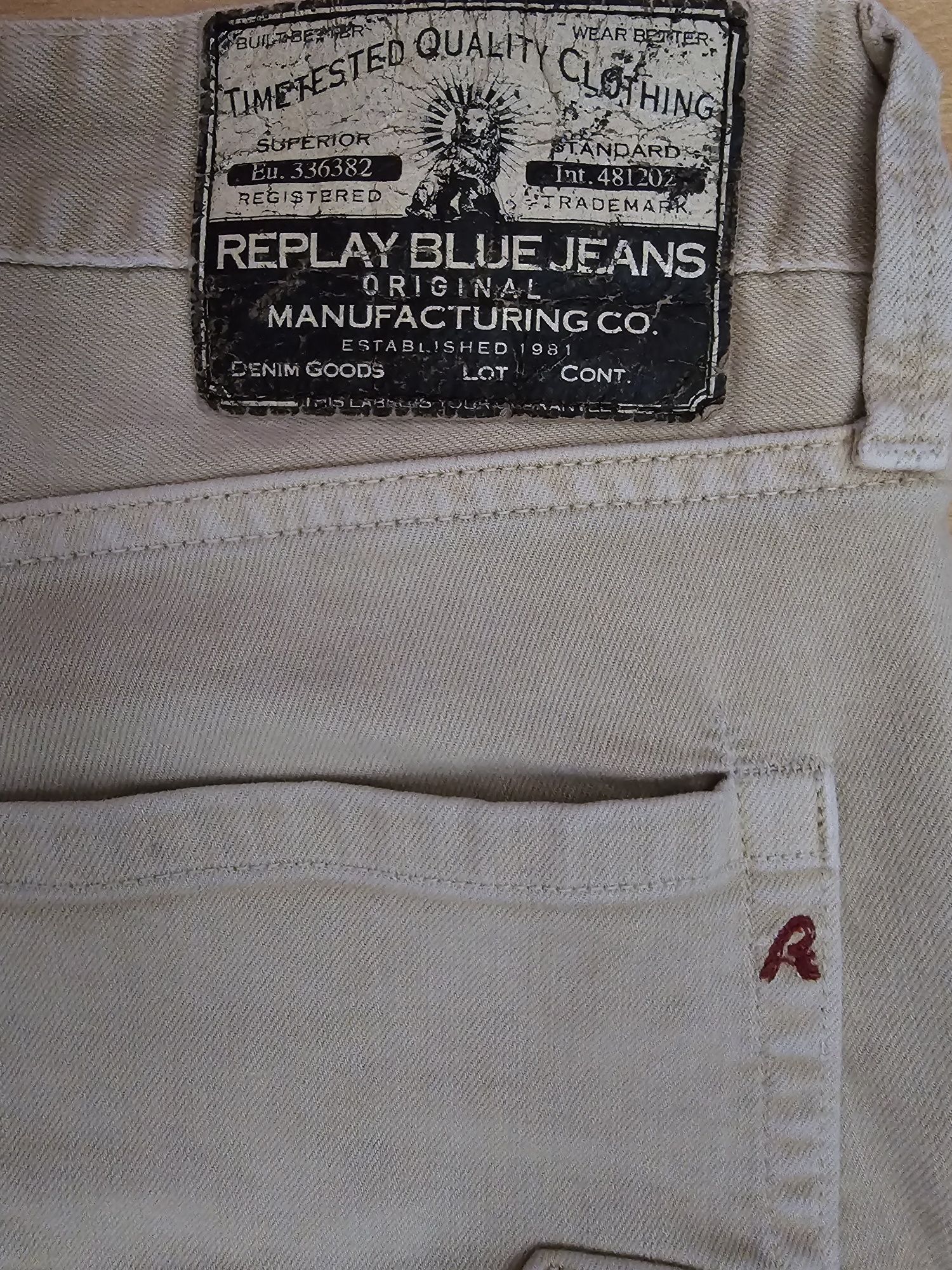 Calça bege Replay