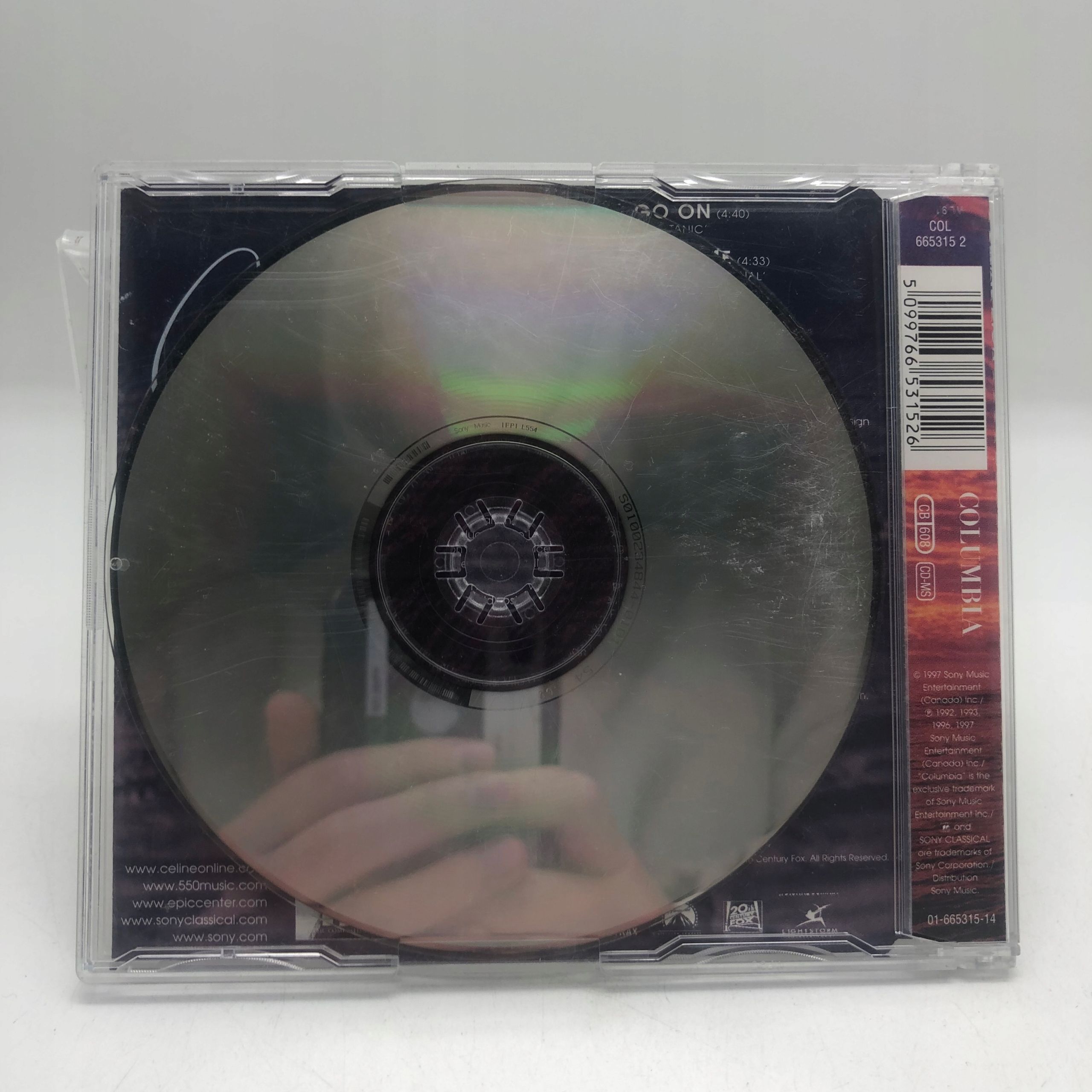 cd - celine dion - my heart will go on 1997 pop