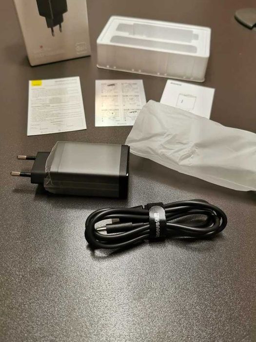 Зарядное устройство Baseus GaN 5 Pro 65W+ кабель Baseus 100W