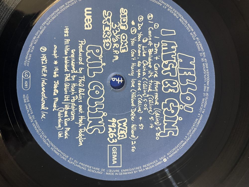 Vinil Phil Collins
