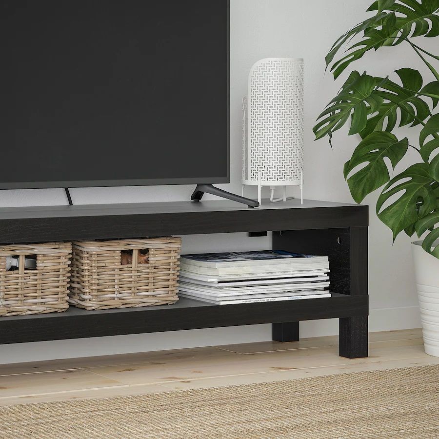 Szafka pod TV, czarnybrąz, 120x35x36 cm LACK