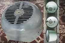До асих. двигуна - захисна кришка D 250mm / лампи 5шт.