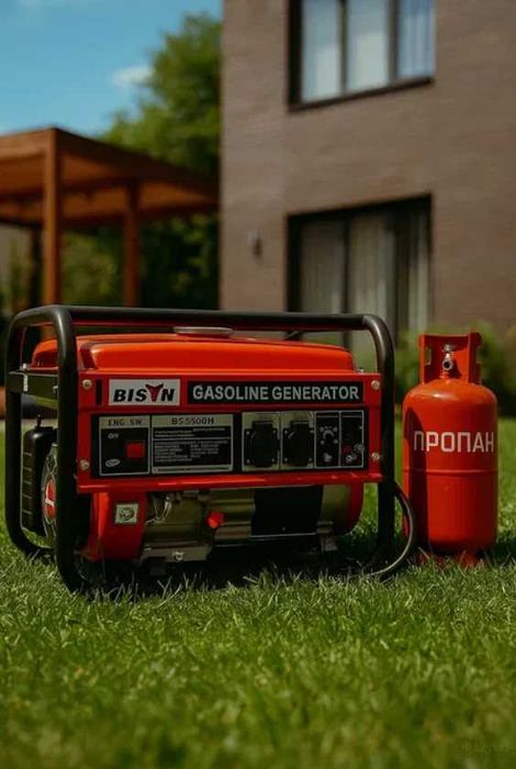 Генератор газ бензин 3 квт бензогенератор медная обмотка 1 фаза