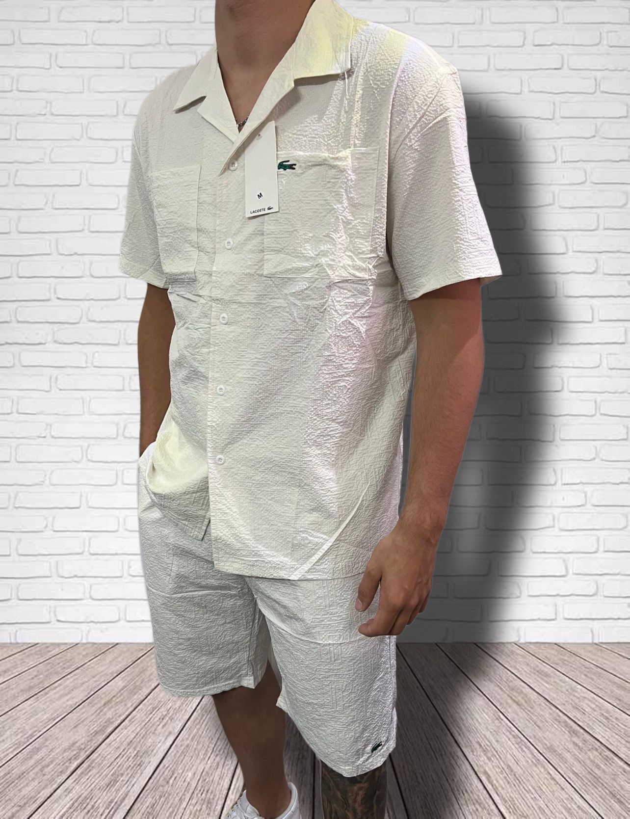 Conjunto Lacoste Branco