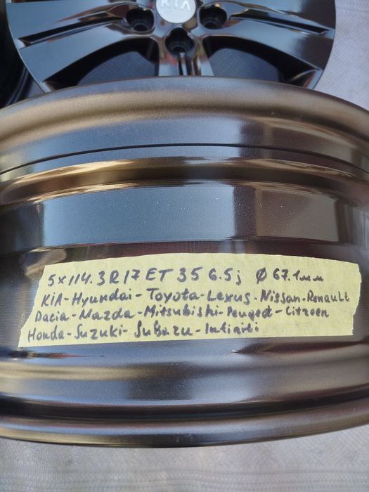 Диски 5×114.3 R17 ET35 KIA Sportage-Hyundai-Nissan-Renault-Toyota-Jeep