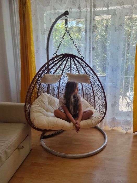Fotel bujany kokon 2-osobowy fotel wiszący