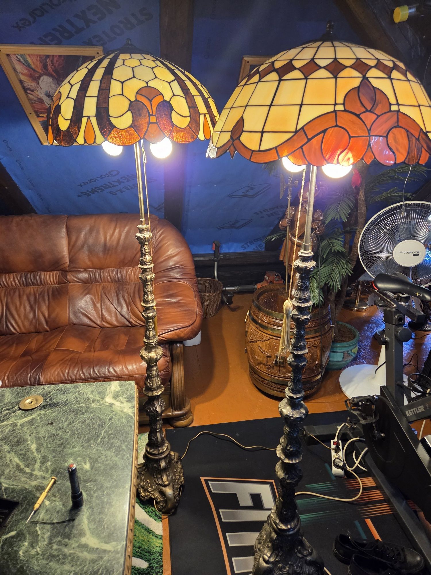 Lampy stojące tiffany