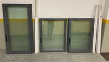Janelas (quatro) Aluminio Antracite c/ Vidro Duplo