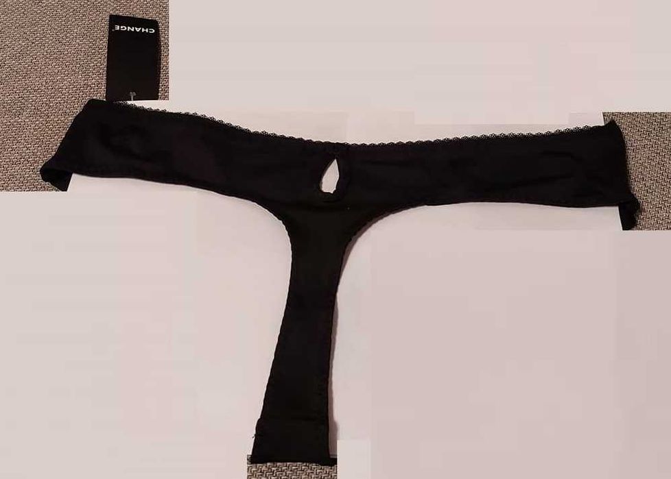ekskluzywne majtki hipster string Change czarne XS Lizabeth Walentynki