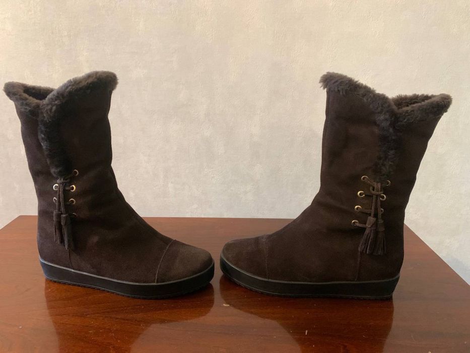 Продам кожанные итальянские сапоги и полусапожки, 25,5 см