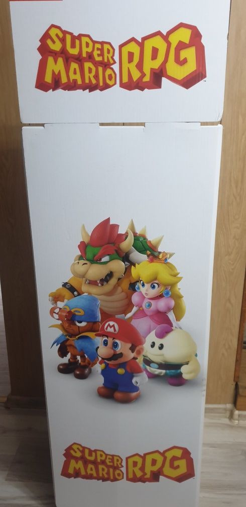 Super Mario RPG stand plus kostki -regal- półka