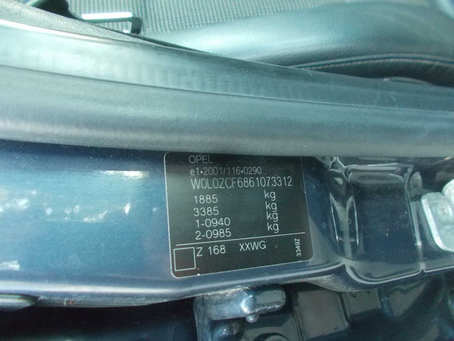 Listwa Progowa Opel Vectra C Lift LEWA kolor Z168 demontaż