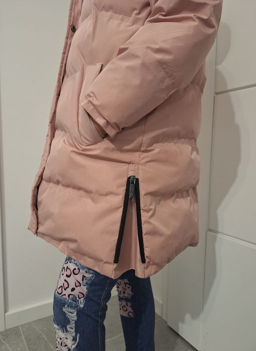 128cm Cool Club ciepła puchowa zimowa długa kurtka płaszczyk na zimę