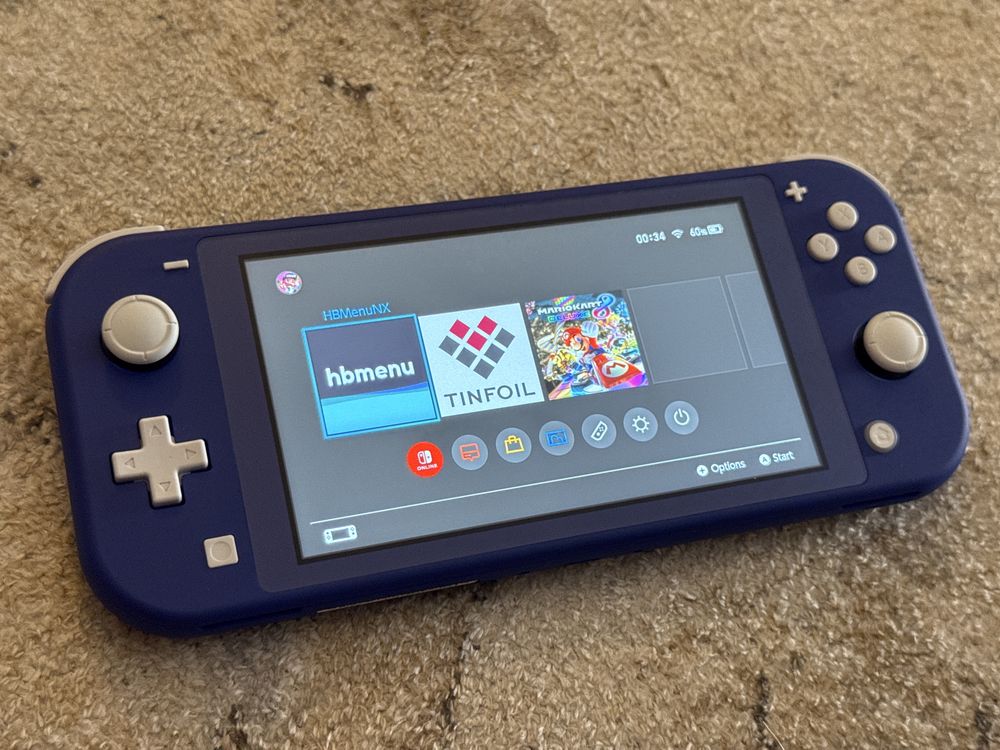 Nintendo Switch Lite desbloqueada com chip