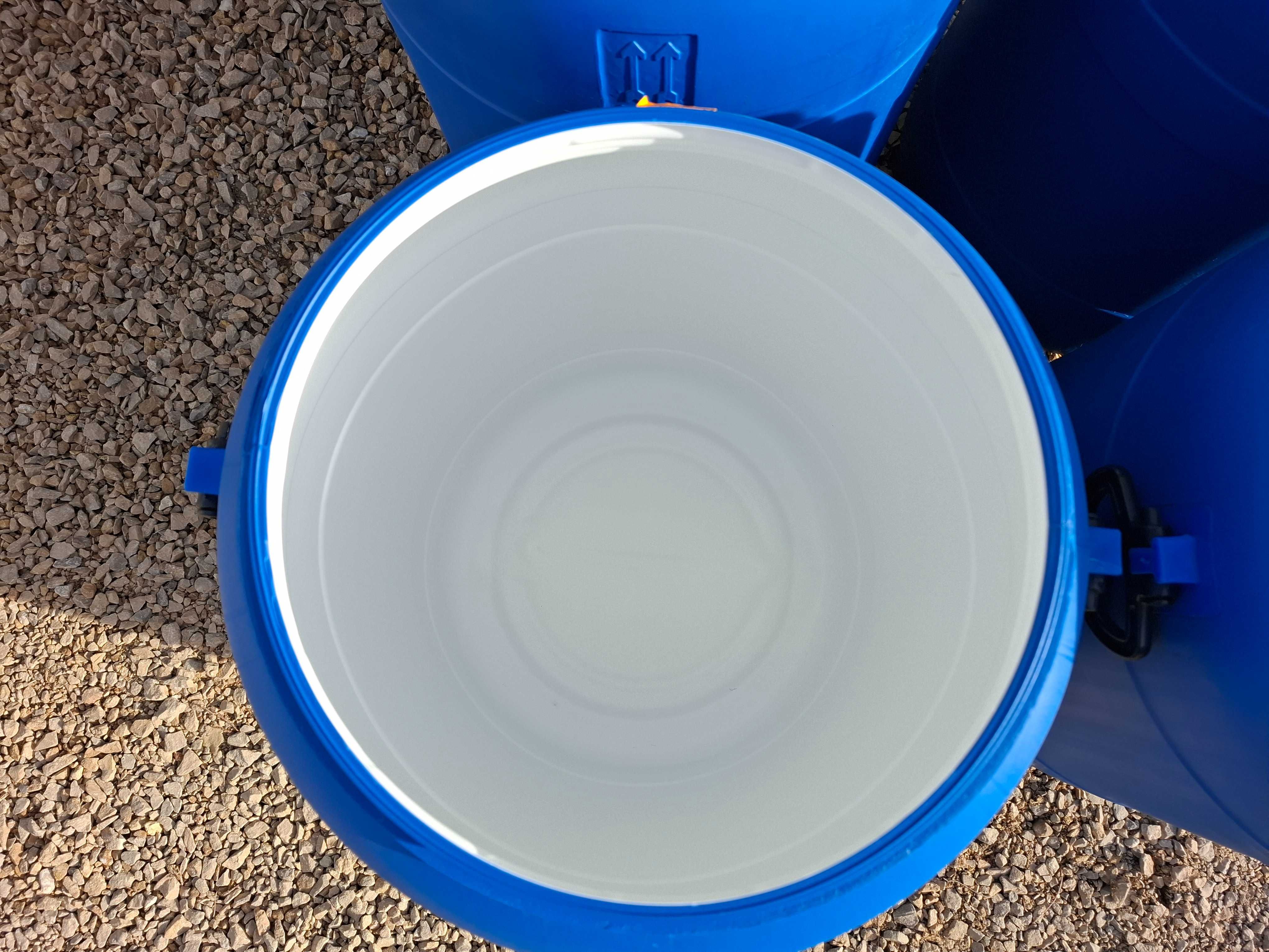 Beczka Plastikowa 80l Biały teflon Spożywka