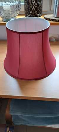 Duży abażur do lampy stołowej lub podłogowej bordowy