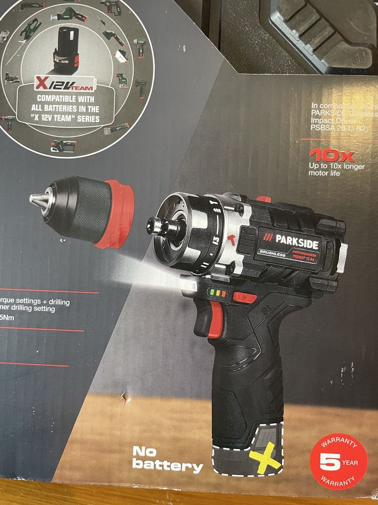 Aparafusafora Performance Parkside 12v - Com Martelo