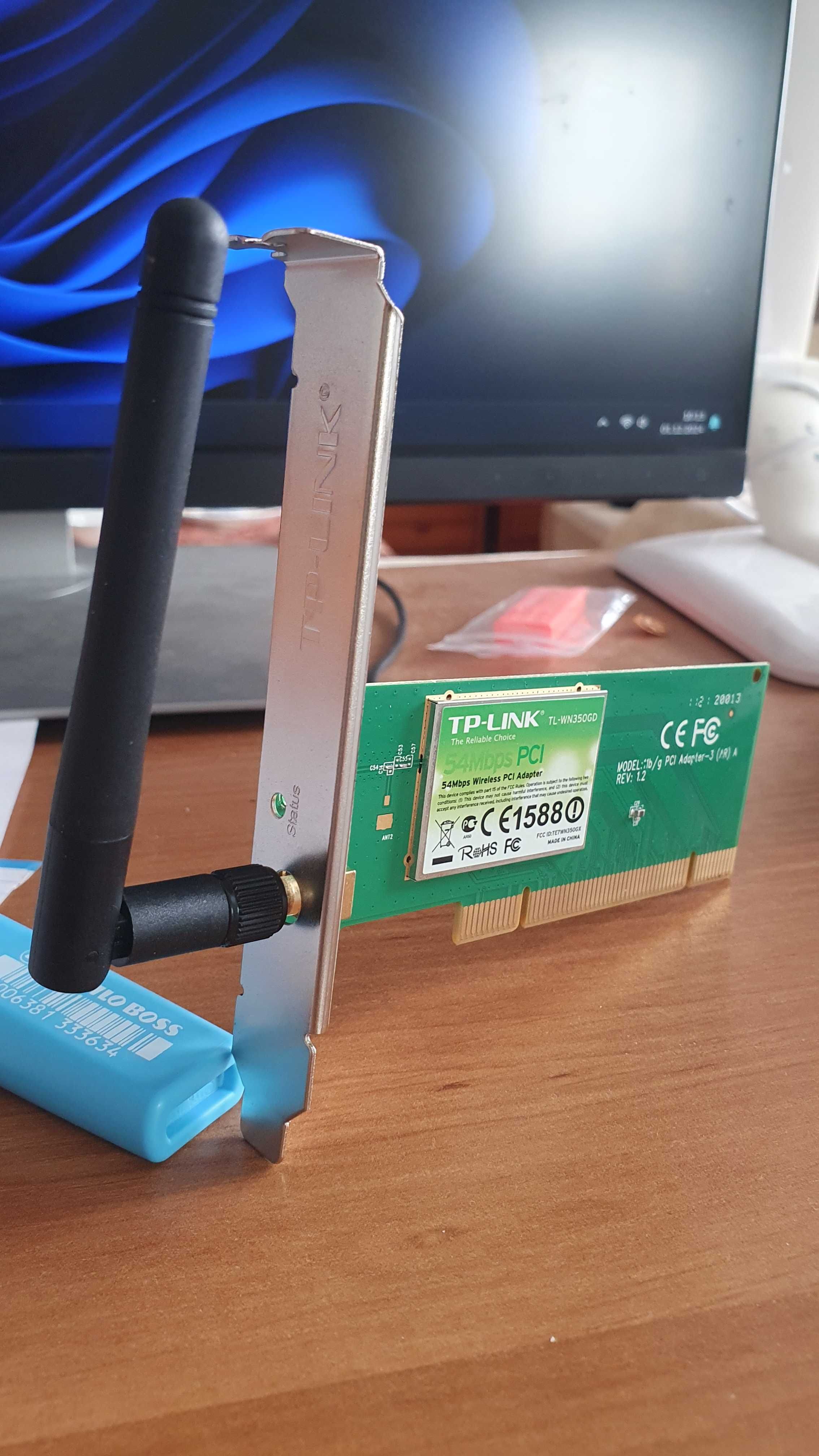 Karta sieciowa TP-Link TL-WN350GD 54Mb/s PCI WiFi