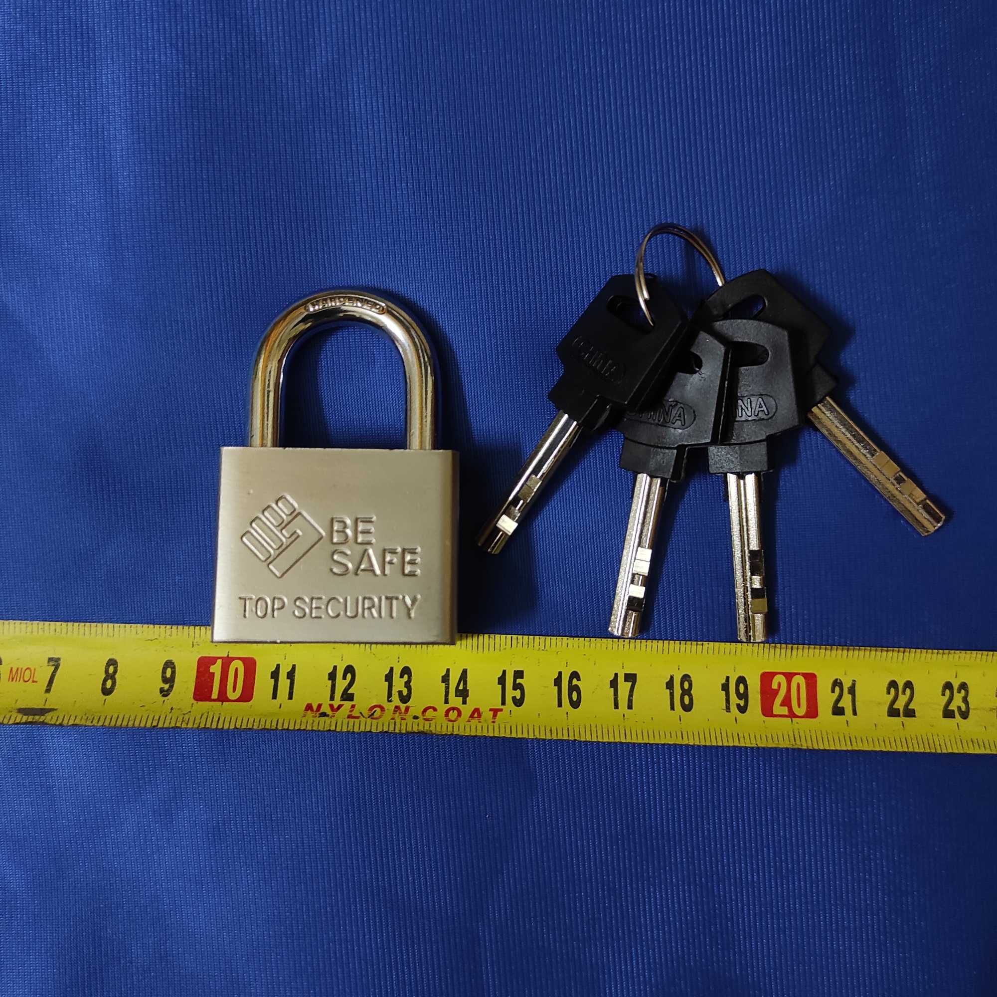 Литой  навеской "BE SAFE top security - 40мм - 4 ключа