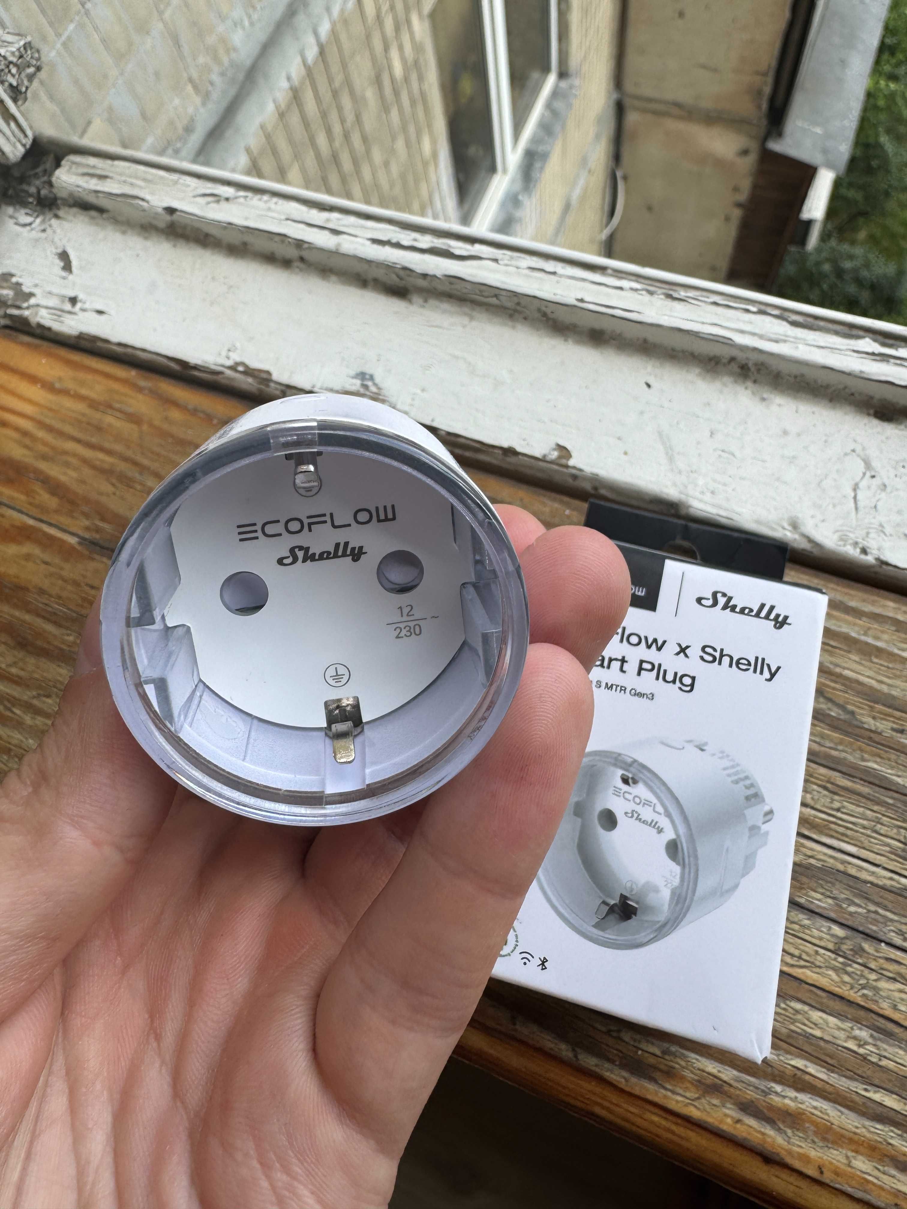 Умная розетка EcoFlow × Shelly Smart Plug S MTR Gen3
