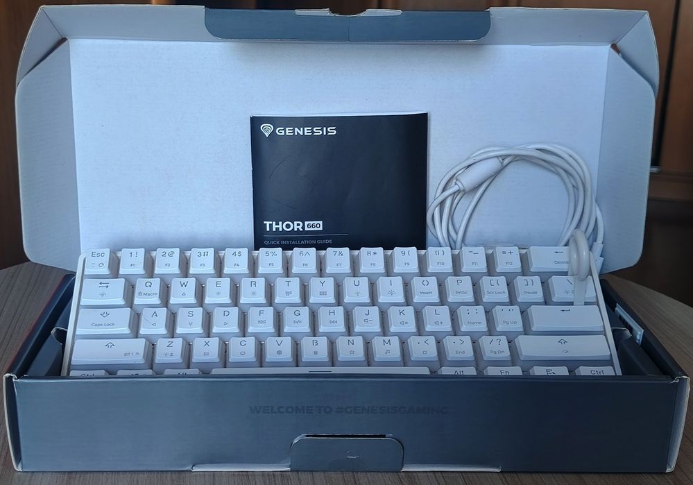 Klawiatura genesis thor 660 bezprzewodowa i przewodowa rgb mechaniczna