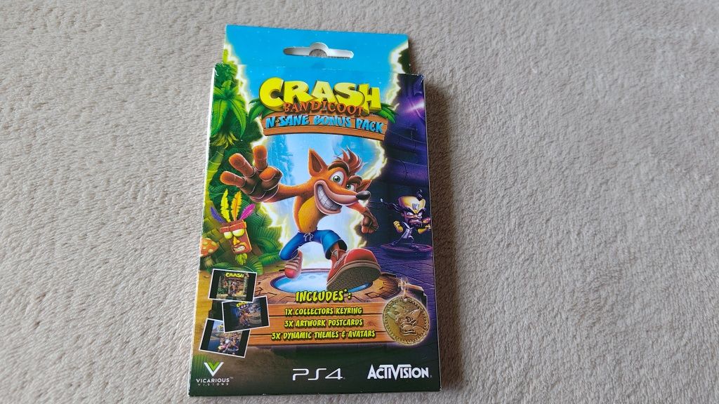 Crash Bandicoot - conjunto de artigos de merchandising oficial