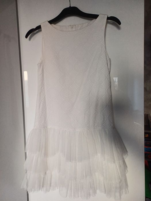 Sukienka  biała,komunia rozmiar 146