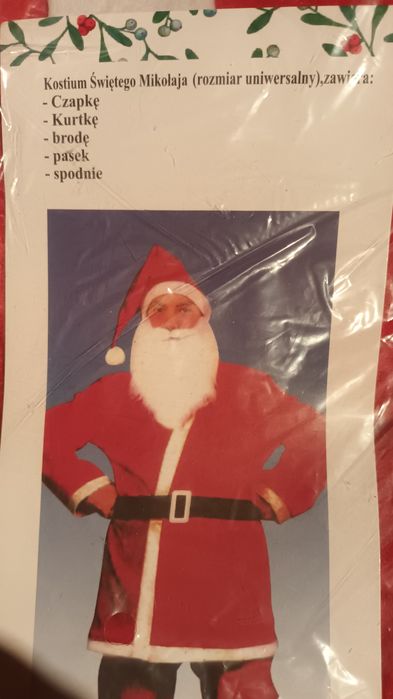 Święty Mikołaj strój przebranie kostium