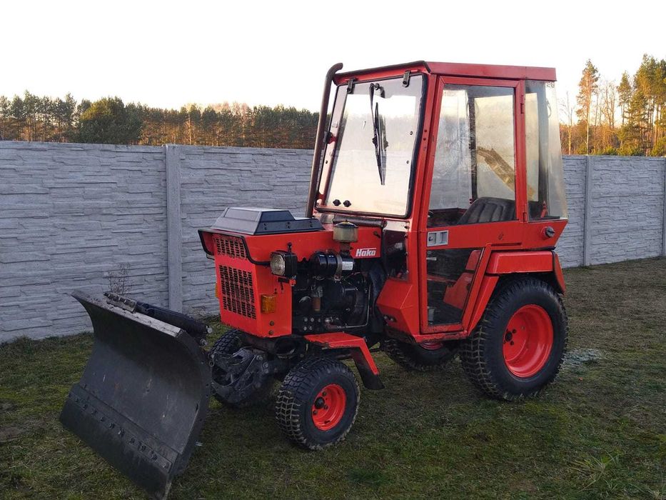 Traktorek z pługiem HAKO 2300D YANMAR 3 cylindry diesel