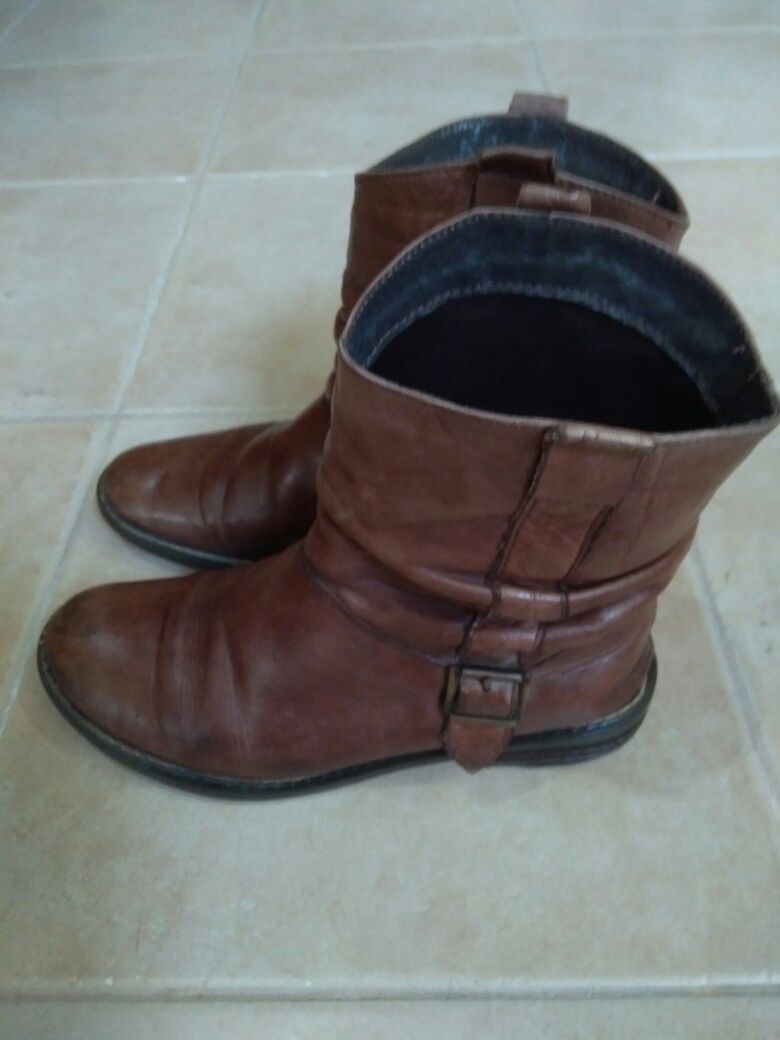 Botas em Pele para Menina n.35