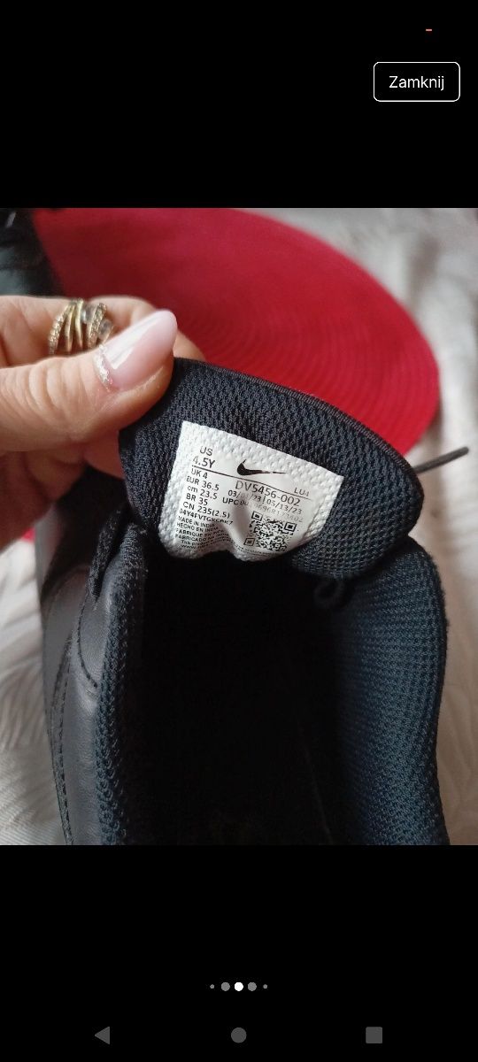 Nike czarne adidasy