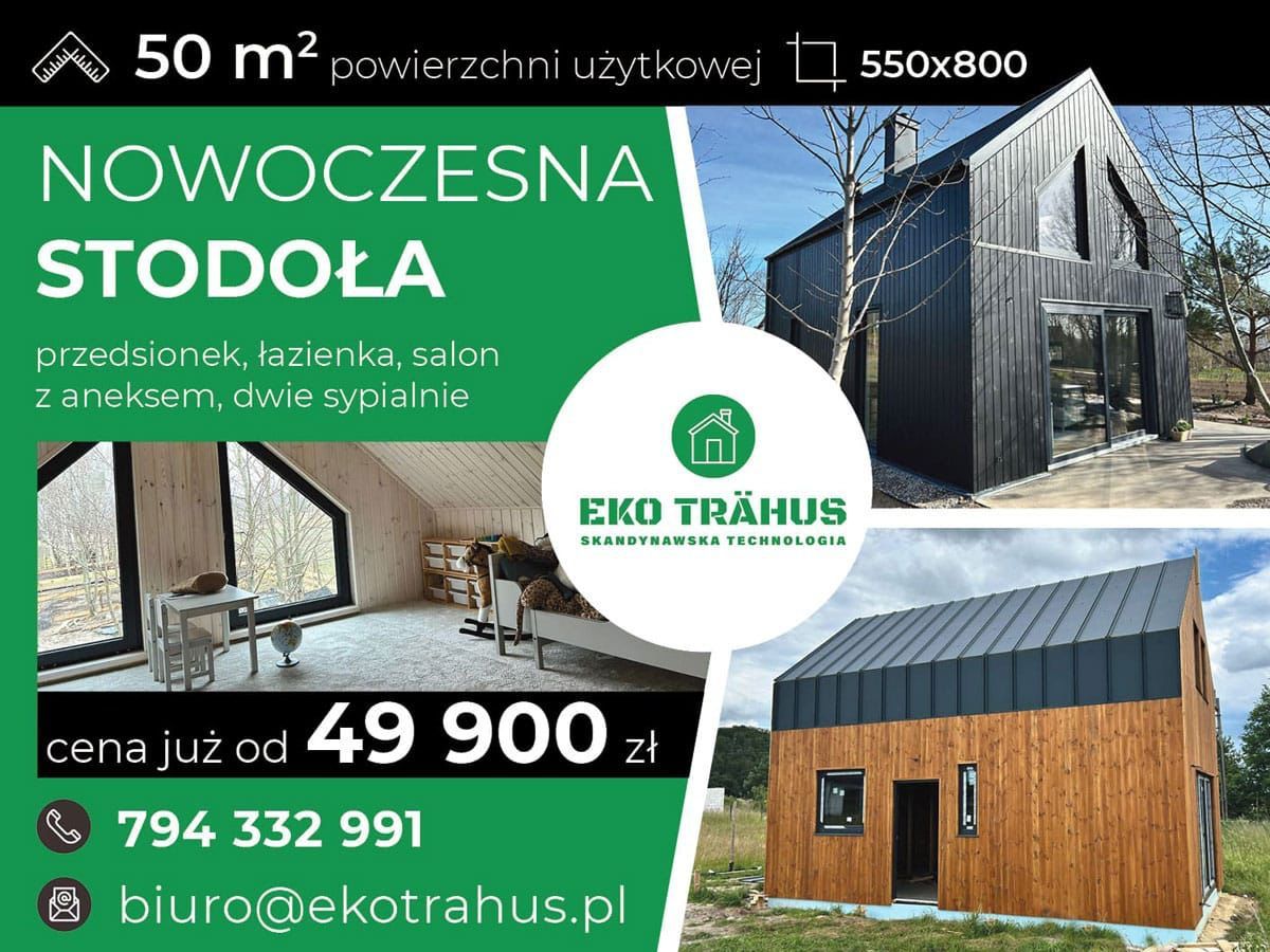 Domek całoroczny "stodoła" 5,5x8
