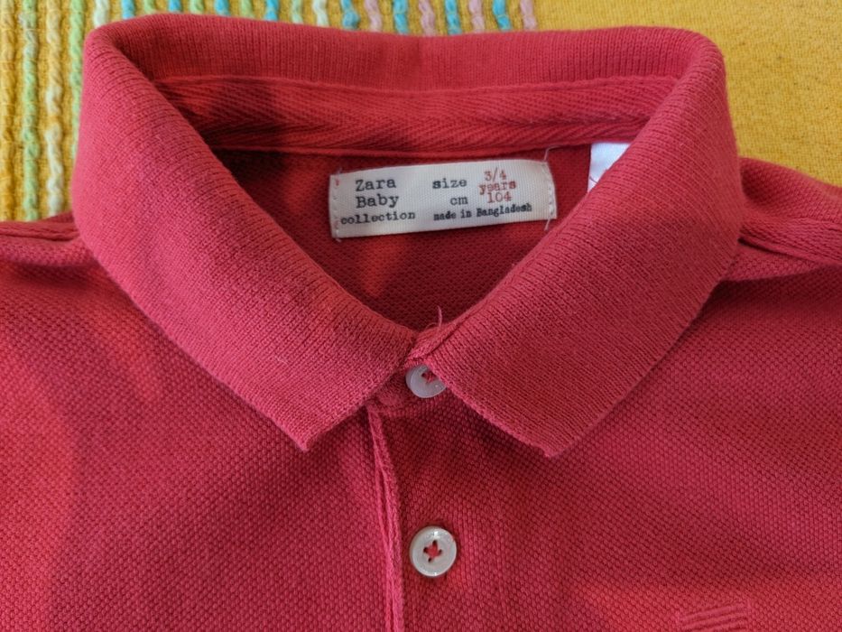 Polo em piqué para menino