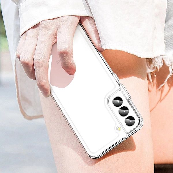 Etui Outer Braders z elastyczną ramką do Samsung Galaxy S23+ przezrocz