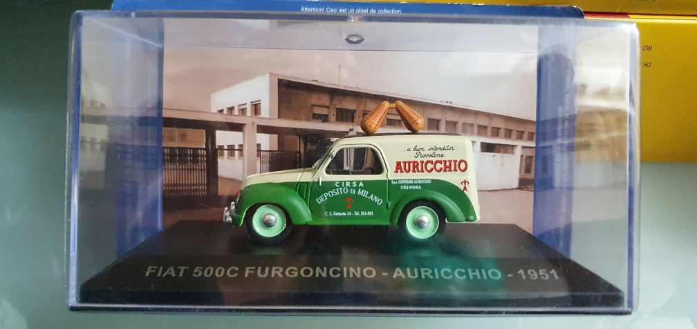 Miniatura Fiat 500C furgoncino 1951 altaya