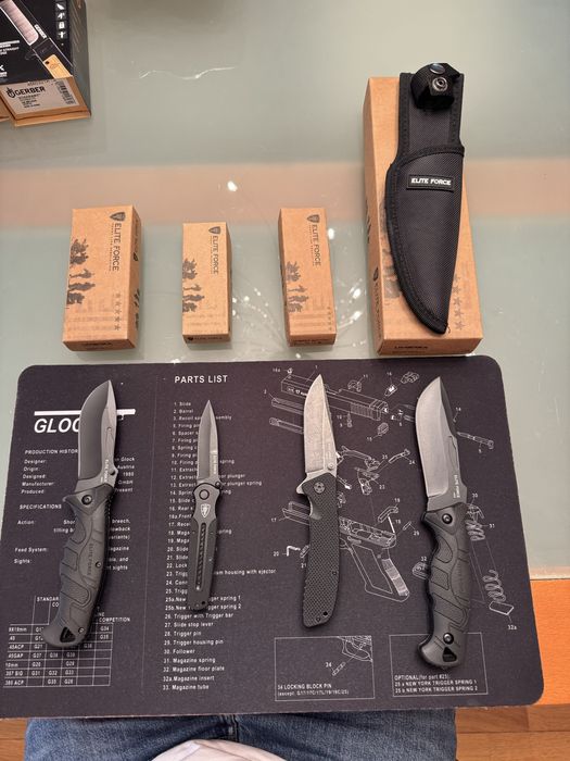 Facas/ navalhas Gerber e Elite Force
