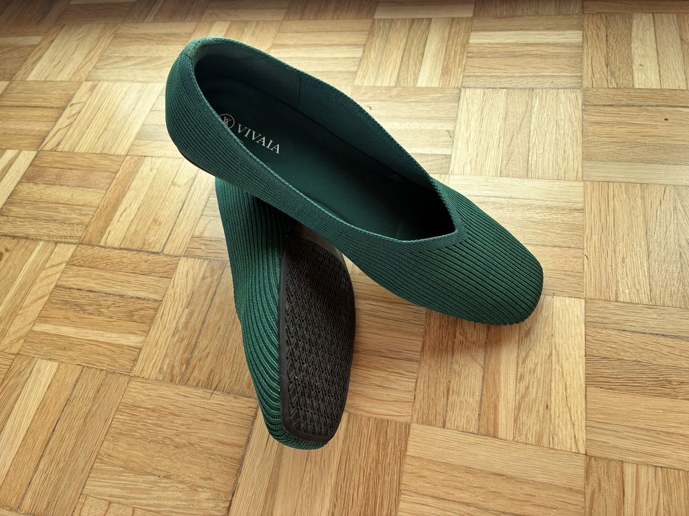 Vivaia, baleriny zielone, rozm 40,5-41