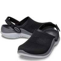 Мужские кроксы Crocs Literide 360 Clog  M10/W12 43-44 27.2 см Черные