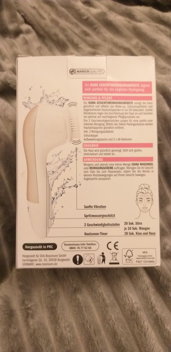 Szczoteczka do twarzy ISANA rossmann