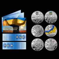 Набір монет Державні Символи України Наш герб Наш гімн Наш стяг