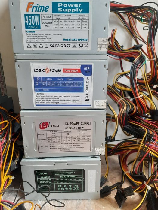 Блок питания GoldenField 460w, Frime 450w, Deluxe, ATX 400w