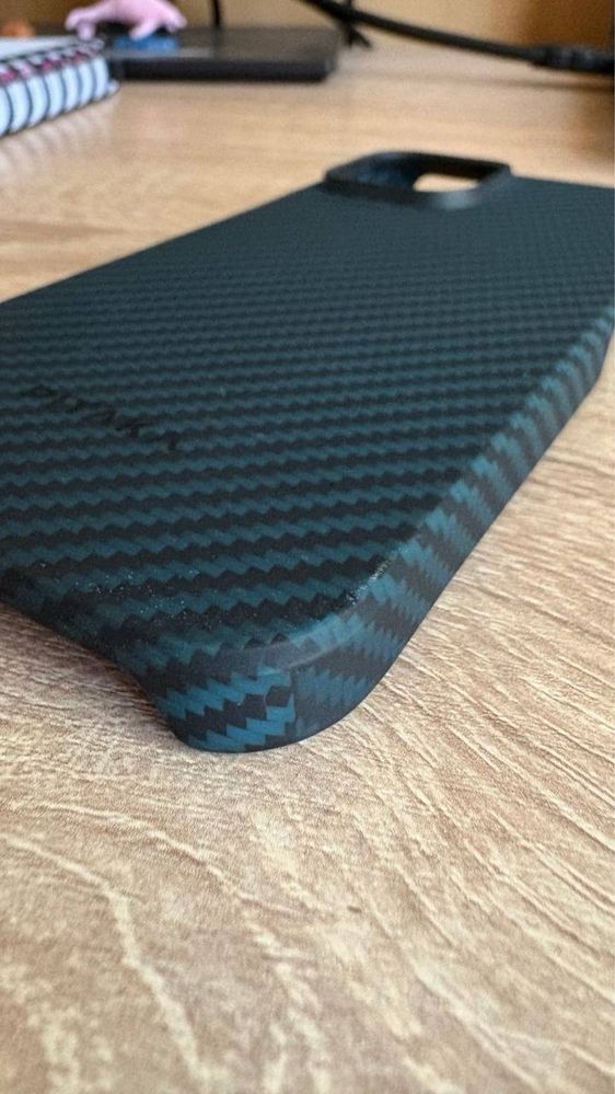 Чехол Pitaka MagEZ 3 Case для iPhone 15 (Black/Blue Twill)