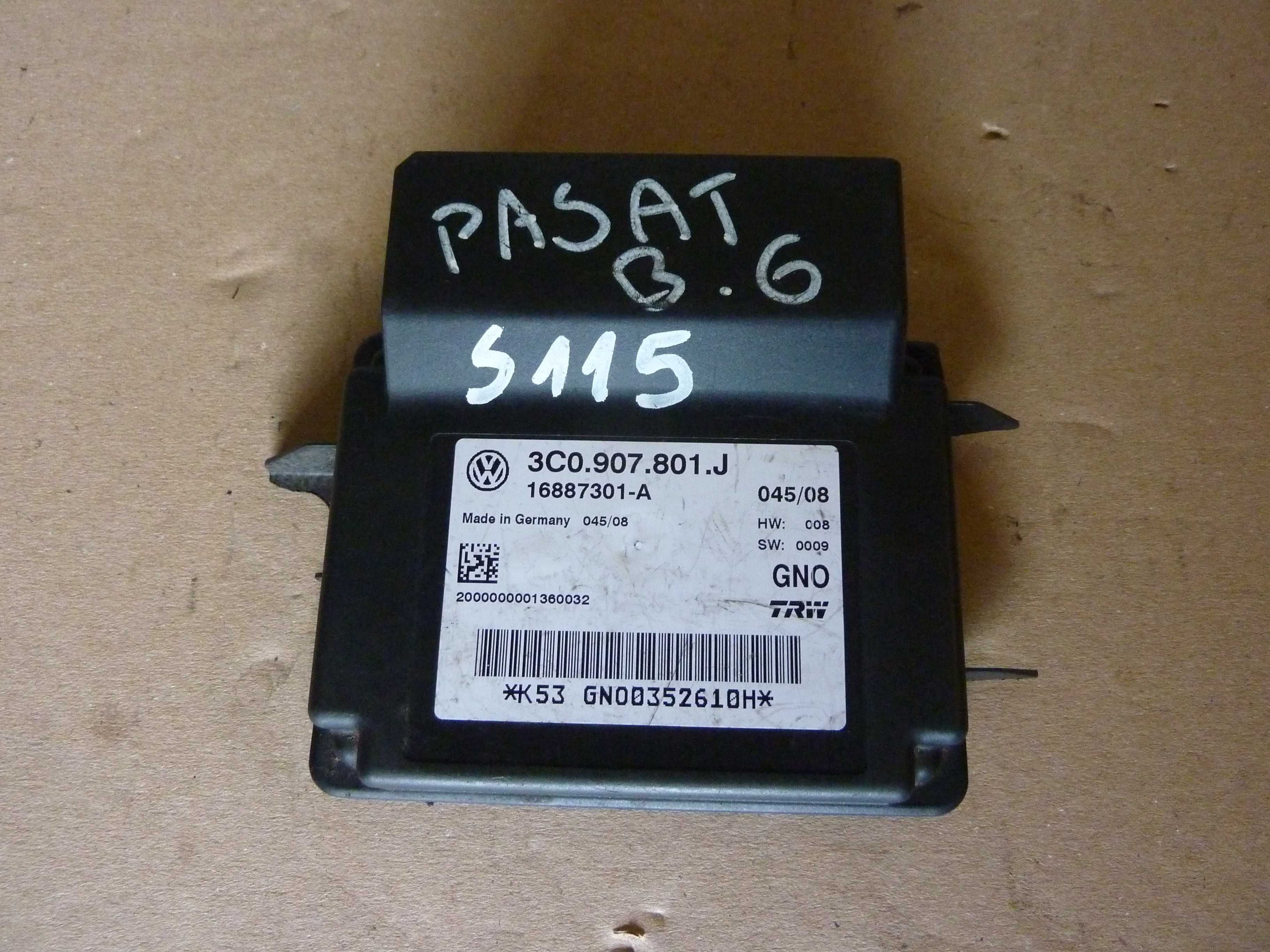 VW PASSAT B6 moduł sterownik hamulca ręcznego 3C0.907801J