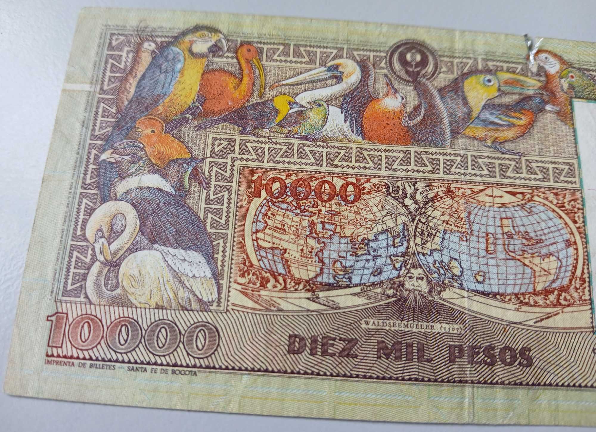 Nota 10000 Pesos - Colombia
